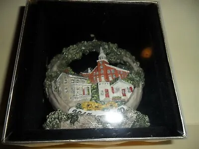 HESTIA Creations Middletown MD Church & Barbershop Ornament Marblehead • $22.99