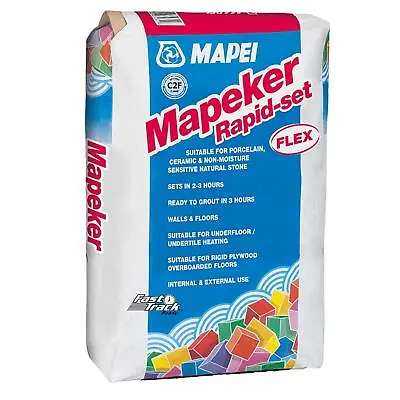 Mapei Mapeker Rapid-Set Flex Adhesive Grey White 20kg • £33.48