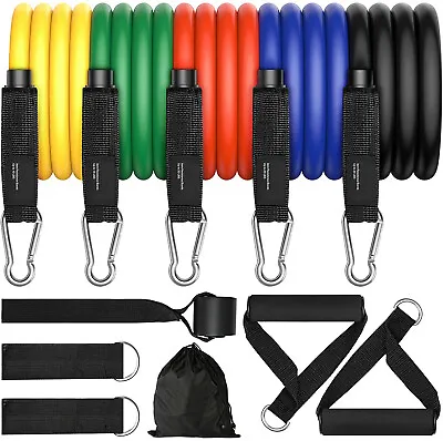 $19.99 • Buy Resistance Bands, Exercise Bands 5 Levels Workout Bands With Handles 100LBS