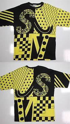 Gianni Versace Sport Vintage 1990's Black/Yellow Stars Short Sleeve T-Shirt 40/L • $99