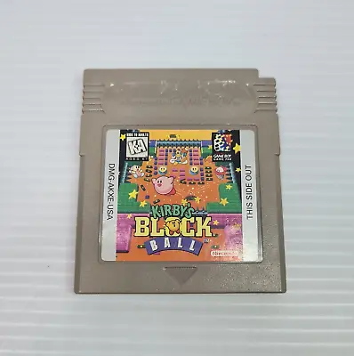 Kirby's Block Ball Nintendo Gameboy Game Cartridge USA • $75.90