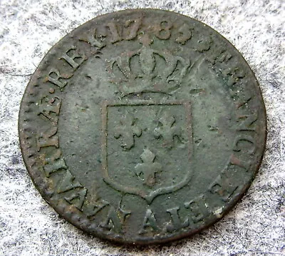 FRANCE Louis XVI 1785 A 1/2 Sol Of An Ecu PARIS MINT COPPER • £28.49