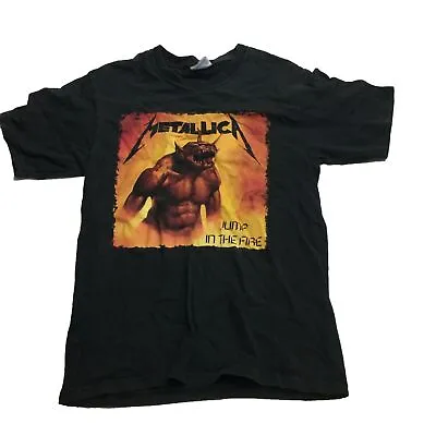 Vintage Metallica Jump In The Fire Band Rock Metal Black T-Shirt Size Small S • $49.99