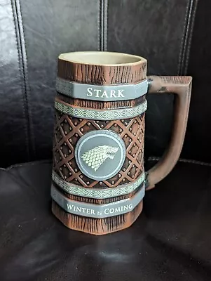 Game Of Thrones House Stark Large 7  Ceramic Tankard Half Moon Bay Excellent  • £16