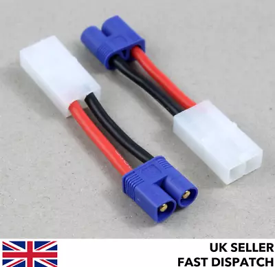 Tamiya Female To EC3 Male (3.5mm Bullet) Connector Adaptor/wire/cable 30mm RC • £4.25