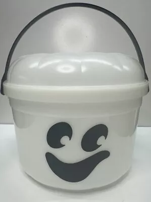 McDonalds HALLOWEEN BUCKET 1986 Vintage WHITE Ghost Happy Meal Pail W/Lid • $19.99