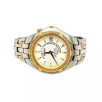 Preowned Two Tone Stainless Steel Seiko Kinetic Watch • $499.99