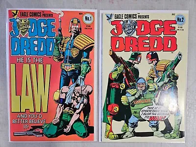 Judge Dredd #1 And #2 1983 Eagle Comics • $36.31