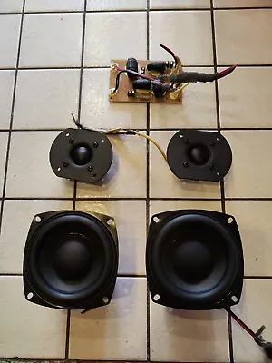 Altec Lansing Speaker Setup For Custom Box. Bass/Mid And Tweeters Inc Crossover. • £80