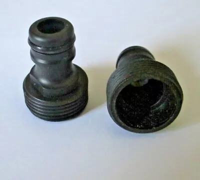 2  -  Plastic Garden Tap Hose Pipe Connector Adaptor Male Screw  3/4  BSP  • £3.45