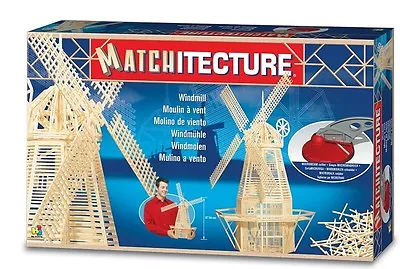 Matchitecture MT6621 - Windmill Matchstick Model Wooden Kit - Tracked 48 Post • $50.28