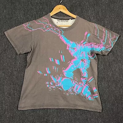 Infamous PlayStation 3 Mens Small Short Sleeve T-Shirt Grey Graphic Print Tee • $40