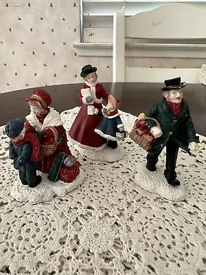 Mervyn’s Village Square 1994 Christmas Collection Men Women Child Lot Of 3 • $25