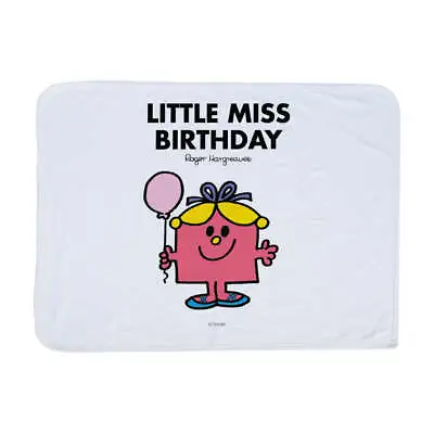 Little Miss Birthday Blanket Mr Men Home Cosy Soft Throw • £20