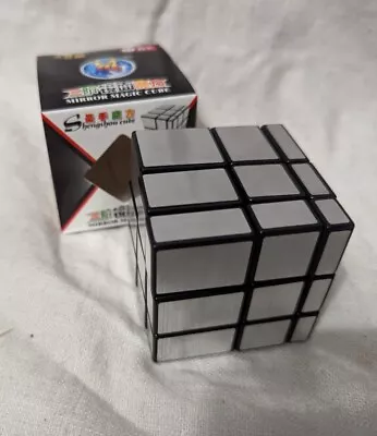 New 3x3x3 Shengshou Mirror Bump Magic Cube Twisty Puzzle Ultra-smooth Silver • $6.99