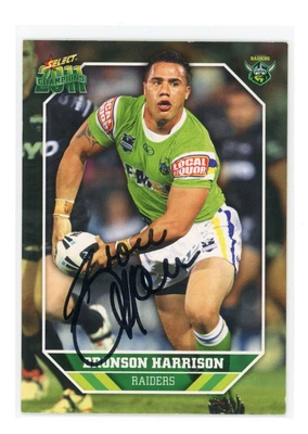 $0.99 • Buy ✺Signed✺ 2011 Select Champions Bronson Harrison (Raiders) Signed NRL Card