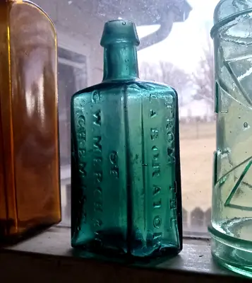 Iron Pontl From The Laboratory Of G.w.merchant Lockport Green 1850 Med Bottle • $430