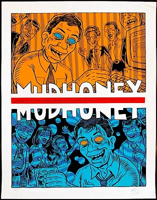 Mudhoney Concert Tour Poster Tampa Florida Twilight 1996 Ward Sutton Artrock • $85