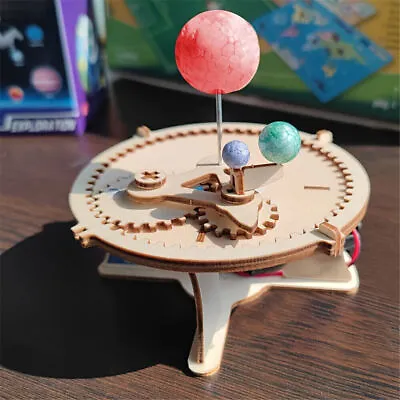 DIY Wooden Science Experiment Model Kit Electronic Toy Set Kids Educational Toys • £5.39