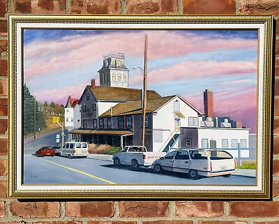 Pennsylvania Artist Jim Gunning Painting Of The Washington House Sellersville PA • $337.50