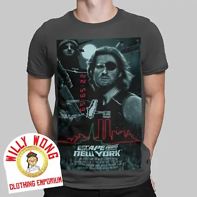 £8.99 • Buy Escape From New York T-Shirt Retro Tee Movie Film 80s Snake Poster Casual 2