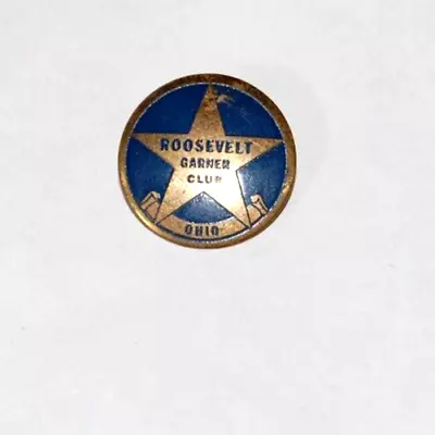 1936 Franklin D Roosevelt CLUB OHIO John Garner FDR Pin Pinback Button President • $39.95
