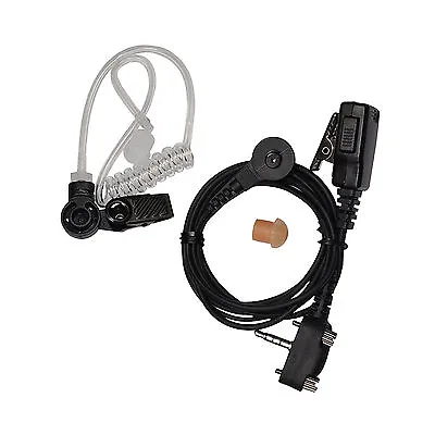 Acoustic Tube Earpiece Headset PTT Mic For Vertex Standard VX Series Radio • $15.45