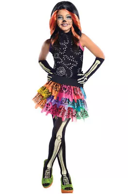 NWT Girls Medium (8-10)  * MONSTER HIGH SKELITA CALAVERAS * Halloween Costume  • $19.99