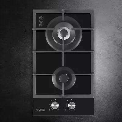 Gas Cooktop 2 Burner Kitchen Stove Built In Installation With LPG Conversion Kit • $154.95