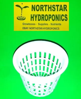 20 3  Inch Net Cup Pots White  Hydroponic System  Grow Kit ( Fast Ship-out ) • $12