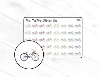 1288~~Bicycle Bike Planner Stickers. • $2.95