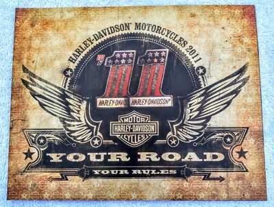 $14.99 • Buy Harley 2011 New Models Sales Brochure Sportster Dyna Softail V-rod Touring 7x9