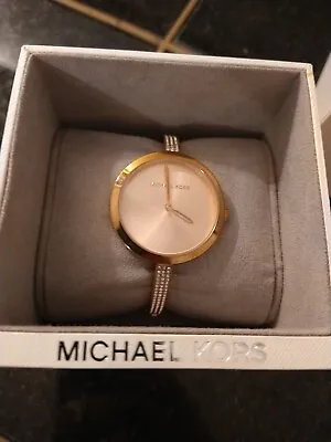 Michael Kors Ladies Women’s Jaryn Rose Gold-tone Bangle Bracelet Watch MK3785 • $65