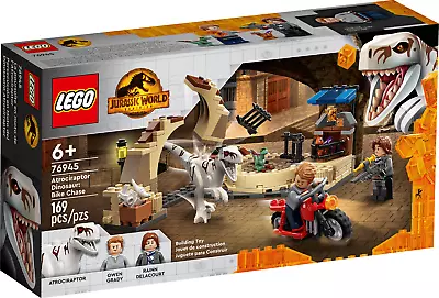 LEGO Jurassic World: Atrociraptor Dinosaur Bike Chase (76945) Used INCOMPLETE • $12