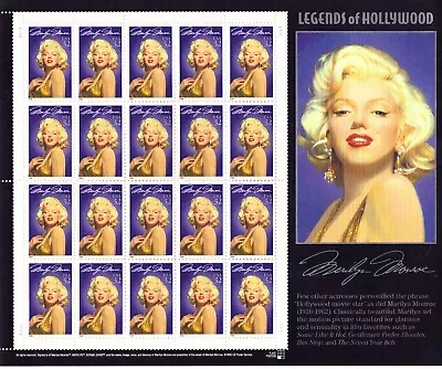 Scott #2967   Marilyn  Monroe   32 Cent               Souvenir  Sheet  Mnh • $5.25