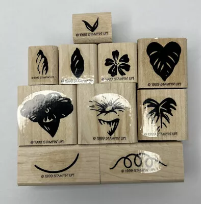 Stampin' Up! Marvelous Morning Glory 1999 Rubber Stamp Set Of 10 • $9.99