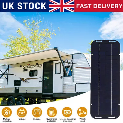 60W Solar Panel Kit Battery Charger Outdoor Camping For Car Van Caravan Boat 12V • £11.90