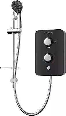 Gainsborough Slim Duo 9.5kW Electric Shower Piano Black 3 Spray Mode Head With • £155.21