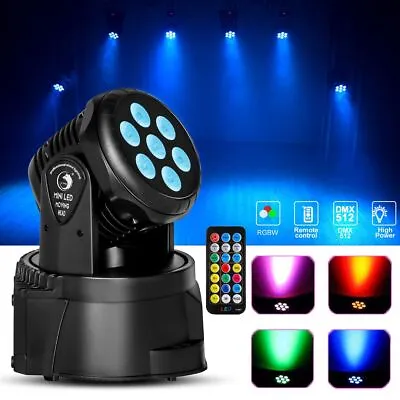 7x15W Beam 7 Led RGBW Moving Head Light Stage Lighting DMX Party DJ Light • $54.99