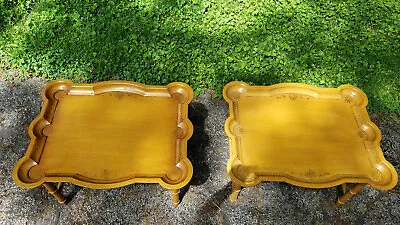 John Widdicomb PAIR End Tables Hand Painted GLENVIEW IL Pickup ONLY • $1000