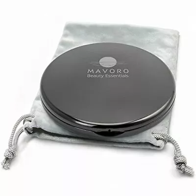 Magnifying Compact Mirror For Purses 1x/10x Magnification â€“ Double Sided Tra • $12.75