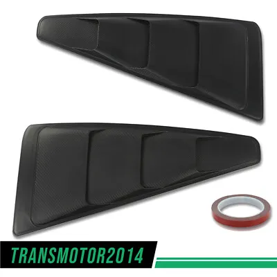 Fit For Ford Mustang 05-14 Window Louvers Air Vent Scoop Shade Trim Carbon Style • $23.45