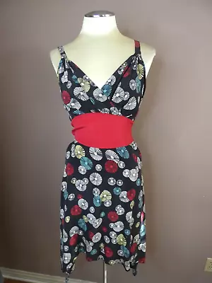 £76.57 • Buy Trashy Diva Women's XS Silk Gloria Dress In Pinwheel Print Sleeveless Curved Hem