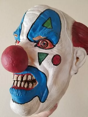 Vintage! 2000 THE PAPER Magic Group CREEPY CLOWN Rubber HALLOWEEN MASK • $59.99