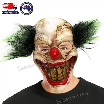 Horror Clown Mask Creepy Mask Latex Halloween Cosplay Fancy Dress Mask Costume • $26.95