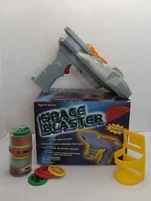 Vintage 1998 Space Blaster & Space Shooter Disc Shooter Original Box Min Yin Toy • $30