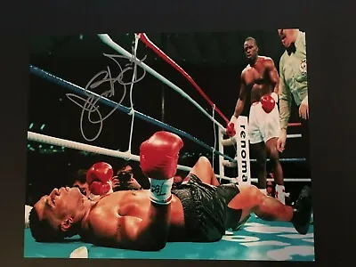 Buster Douglas Autographed 8 X 10 Photo Vs. Mike Tyson  C.o.a. Included • $24.95