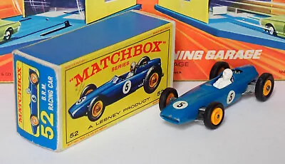 Matchbox 52b BRM Racing Car Near Mint In Very Good Box BPW • £2.39