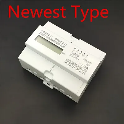 1Pc 10(100)A 120/208 220/380 230/400V 3 Phase DIN-rail KWH LCD Energy Meter  • $49.99