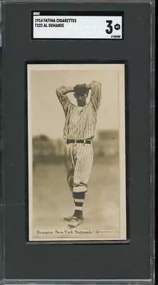 1914 T222 Fatima - Demaree - New York Giants - SGC 3 • $200